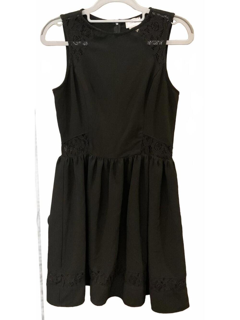 Love Ady Womens Black Sleeveless ZIP Up Back Dress Size M